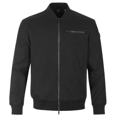 Moose Knuckles Perido Bomber Jacket in Black Front