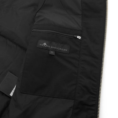 Moose Knuckles Westmount Gilet in Black Inside Pocket