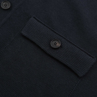 Oliver Sweeney Brecon Knit Cardigan in Navy Pocket