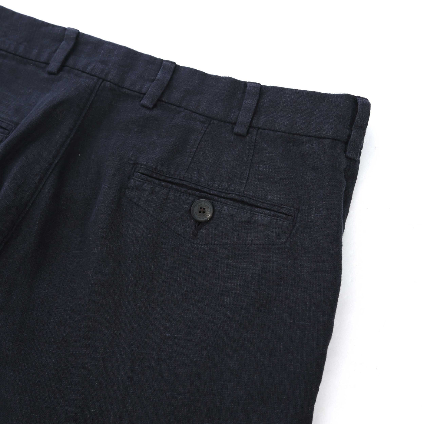 Oliver Sweeney Chatham Linen Short in Navy Pocket