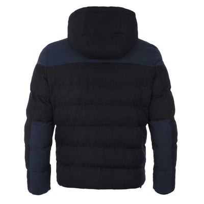 Pal Zileri 2 Panel Quilted Jacket in Navy Back