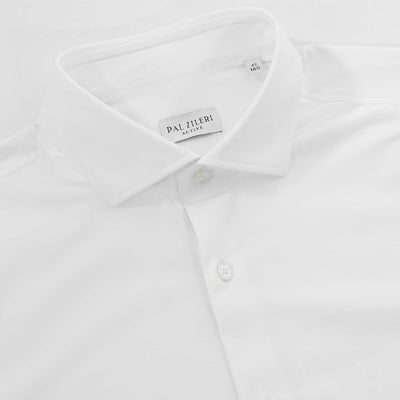 Pal Zileri 4 Way Stretch Shirt in White Collar