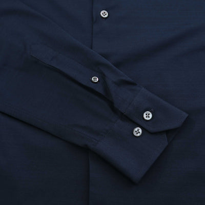 Pal Zileri Tech Fabric Shirt in Navy Cuff