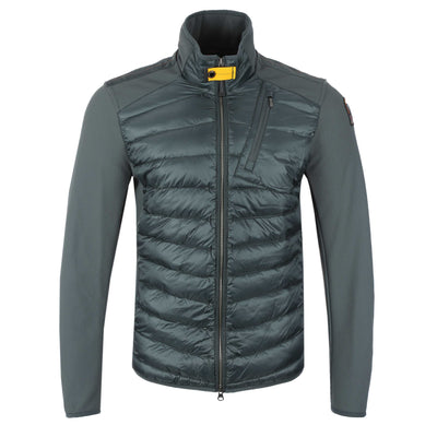 Parajumpers Jayden Quilted Fleece Jacket in Green Gables