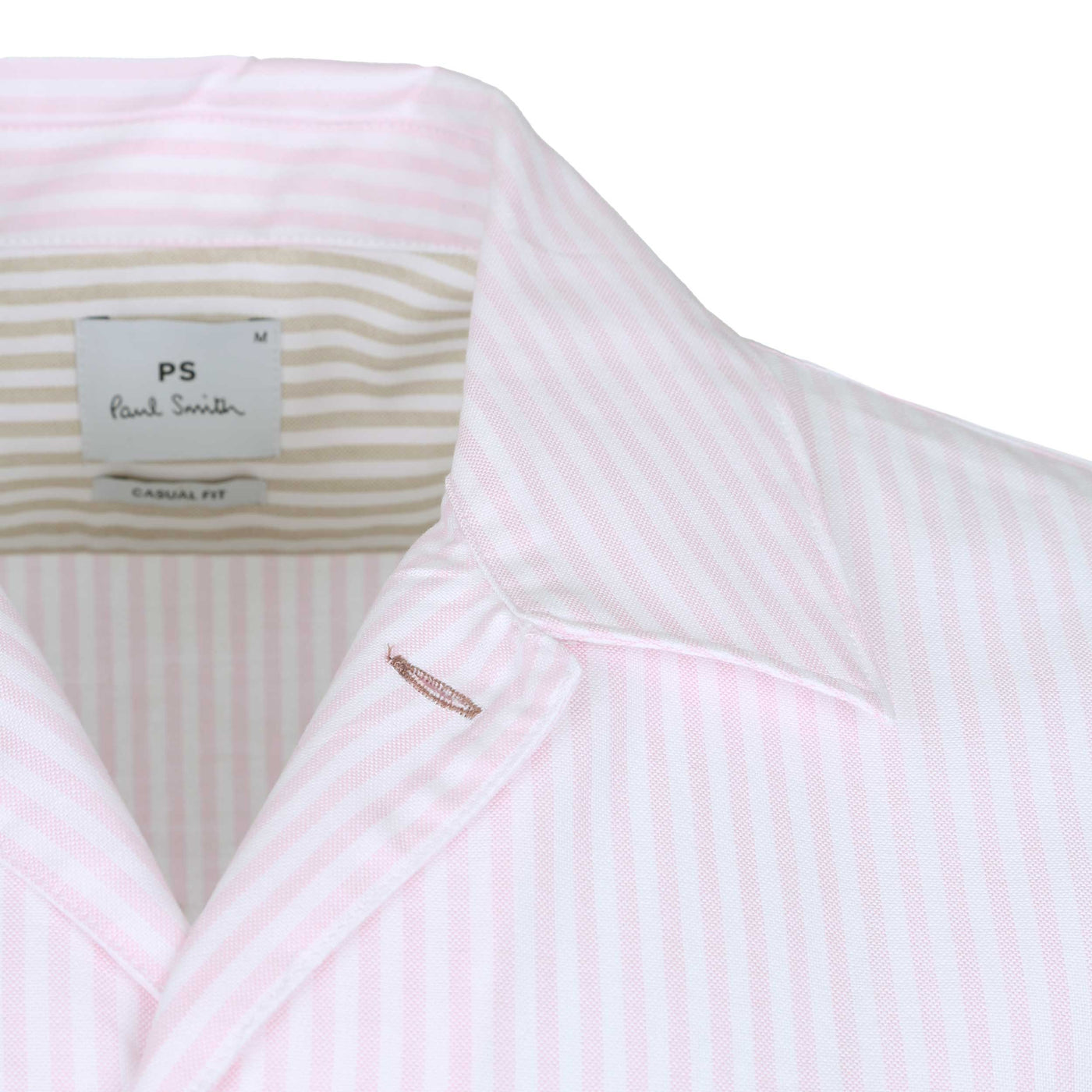 Paul Smith Casual Fit BS Zebra SS Shirt in Pink Collar