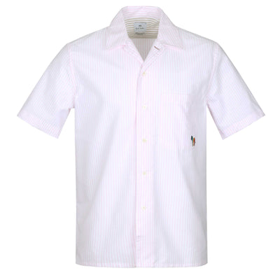 Paul Smith Casual Fit BS Zebra SS Shirt in Pink