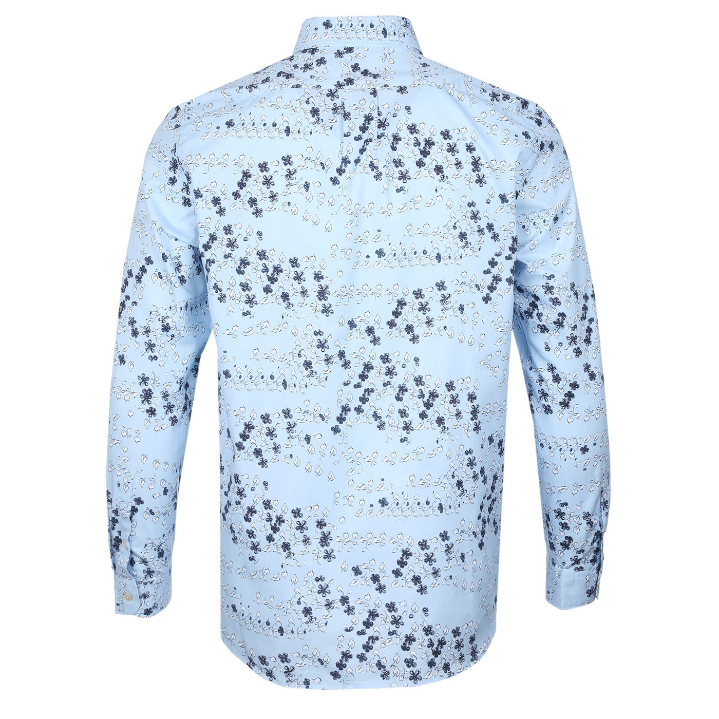 Paul Smith Floral Reg Fit Shirt in Light Blue Back