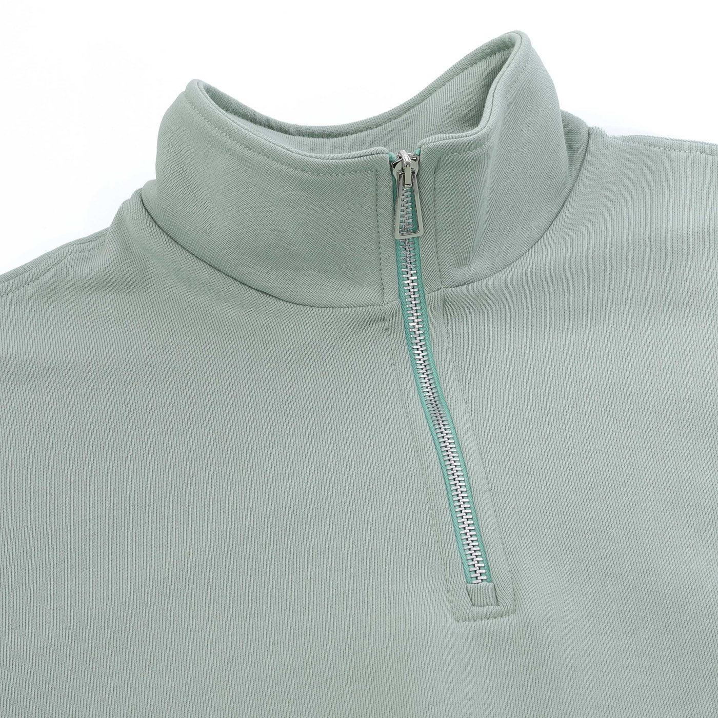 Paul Smith Half Zip Sweat Top in Green Placket