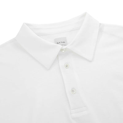 Paul Smith Interlock Polo Shirt in White Collar 2