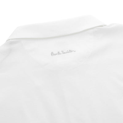 Paul Smith Interlock Polo Shirt in White Logo