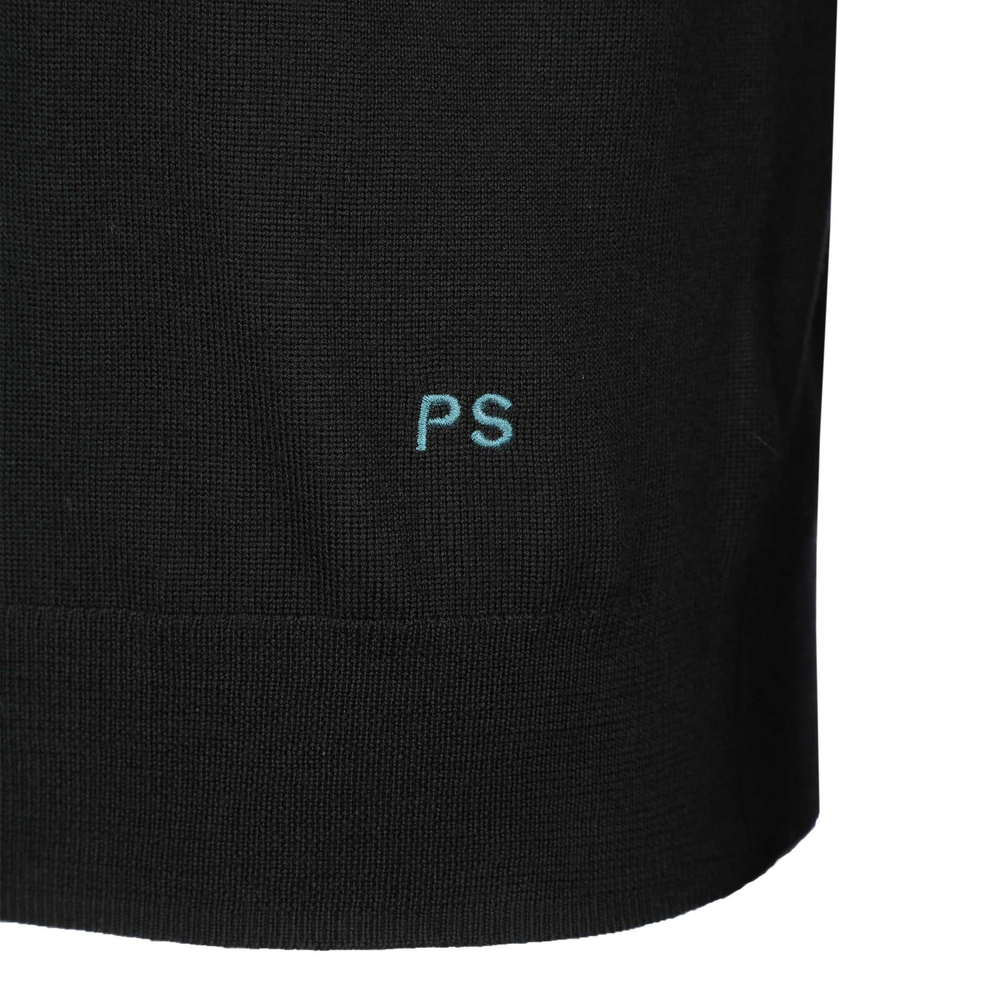 Paul Smith LS Polo Knitwear in Black Logo