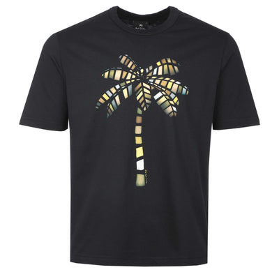 Paul Smith Palm T-Shirt in Black Front