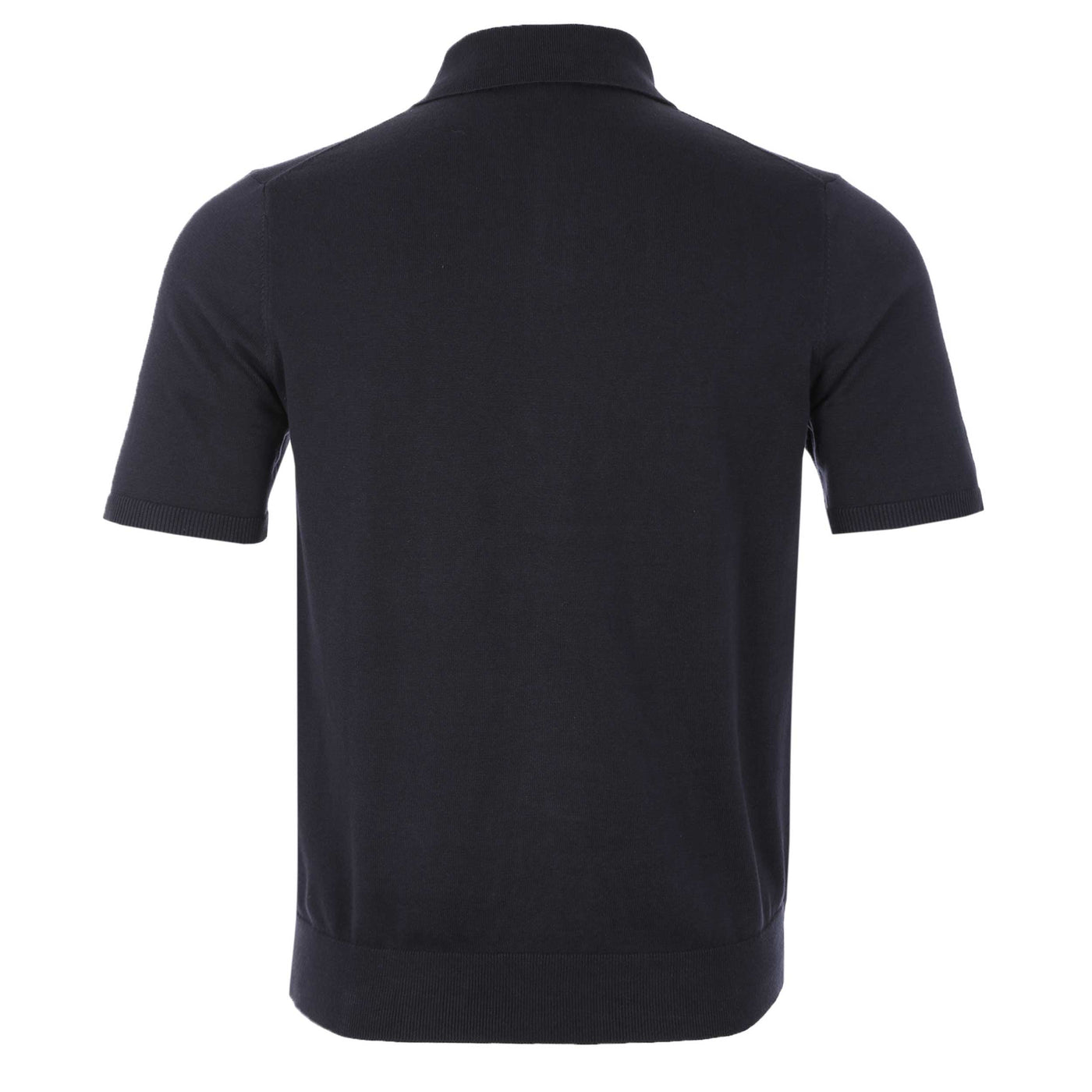 Paul Smith SS Polo Knitwear in Navy Back