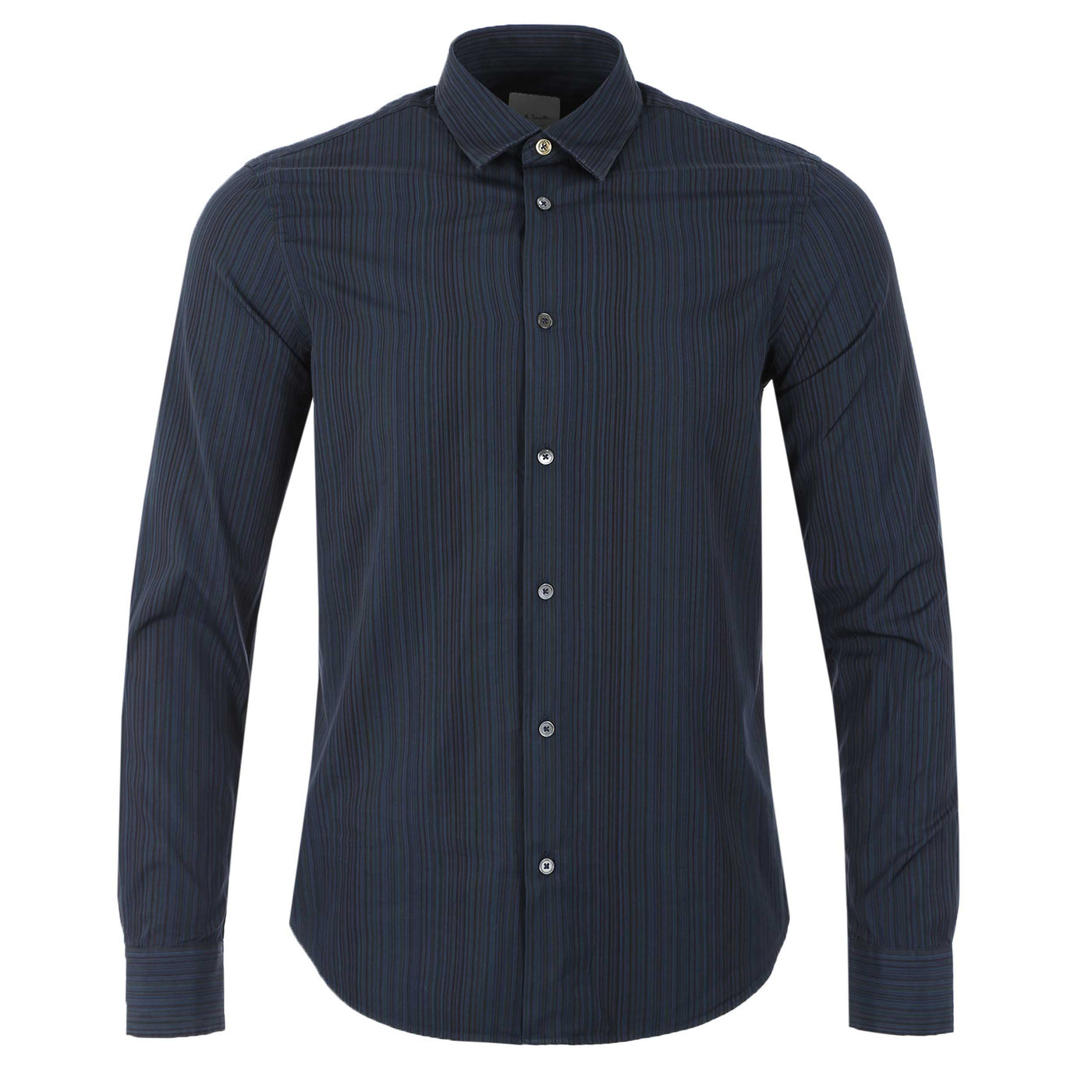 Paul Smith Stripe Slim Fit Shirt in Petrol Blue