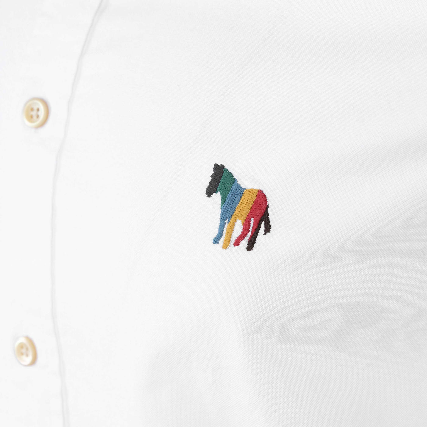 Paul Smith Tailored Fit BD Shirt in White Logo