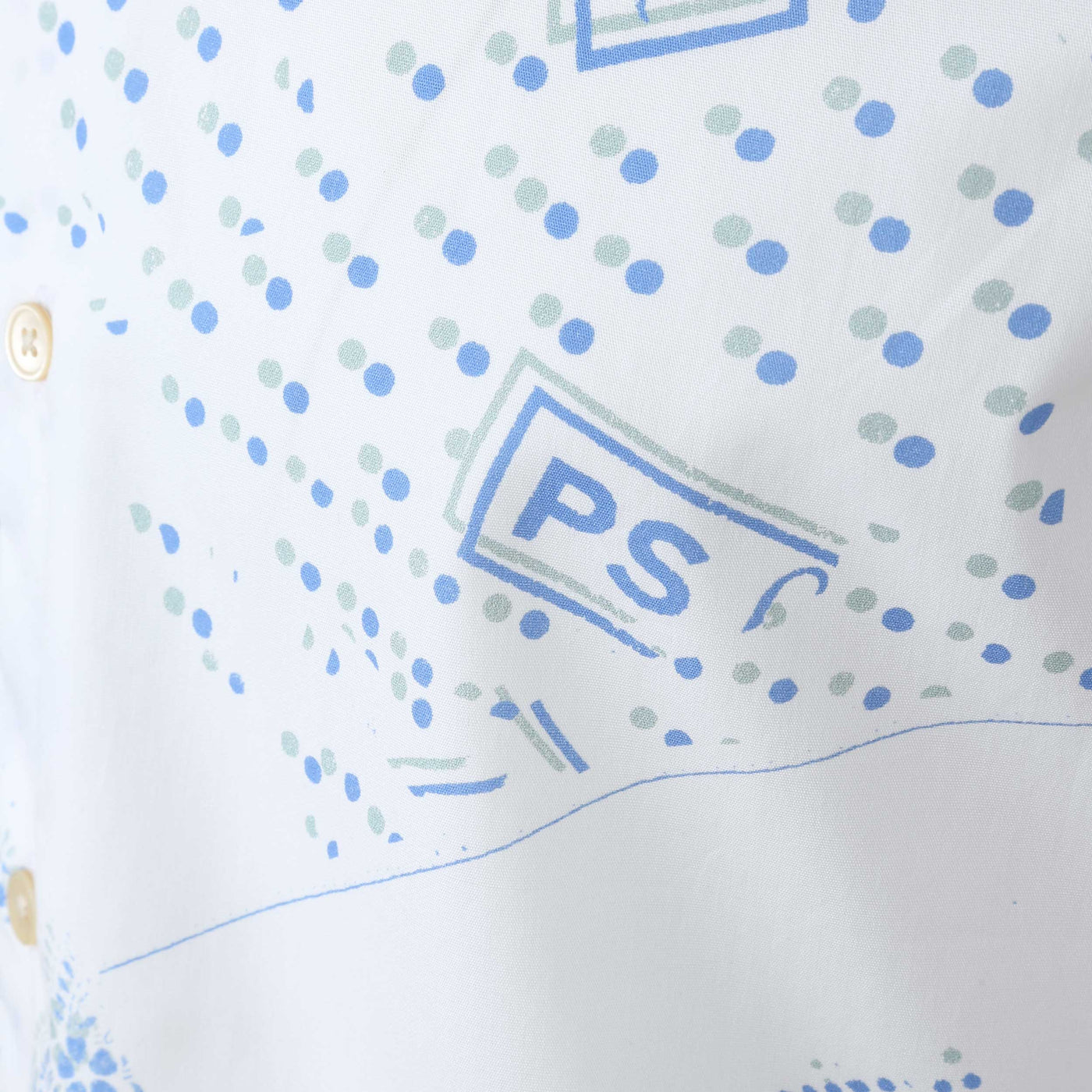 Paul Smith Tailored Fit Shirt in Off White Print