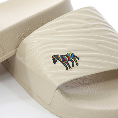 Paul Smith Zebra Slide in Off White Logo