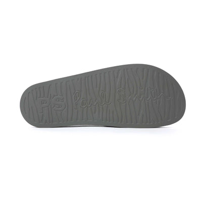 Paul Smith Zed Stripe Slide in Grey Sole