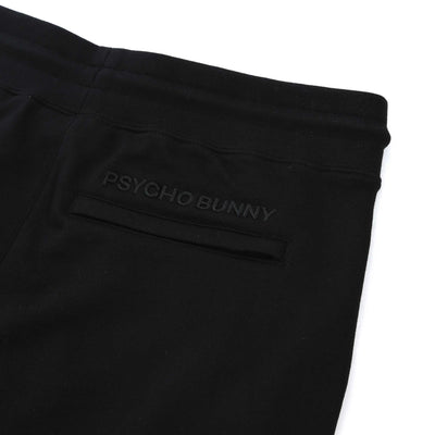 Psycho Bunny Baxter Sweat Short in Black Pocket