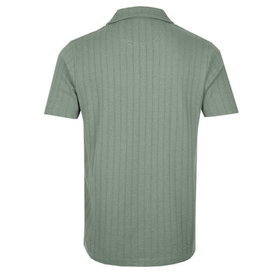 Remus Uomo Cuban Collar SS Shirt in Green Back