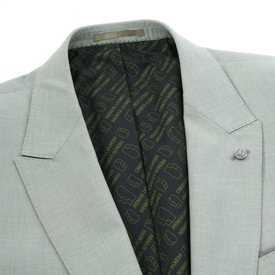 Remus Uomo Massa Jacket in Sage Green Lapel