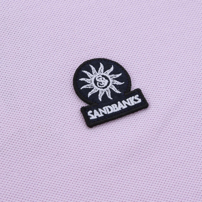 Sandbanks Badge Logo Polo Shirt in Lilac Logo