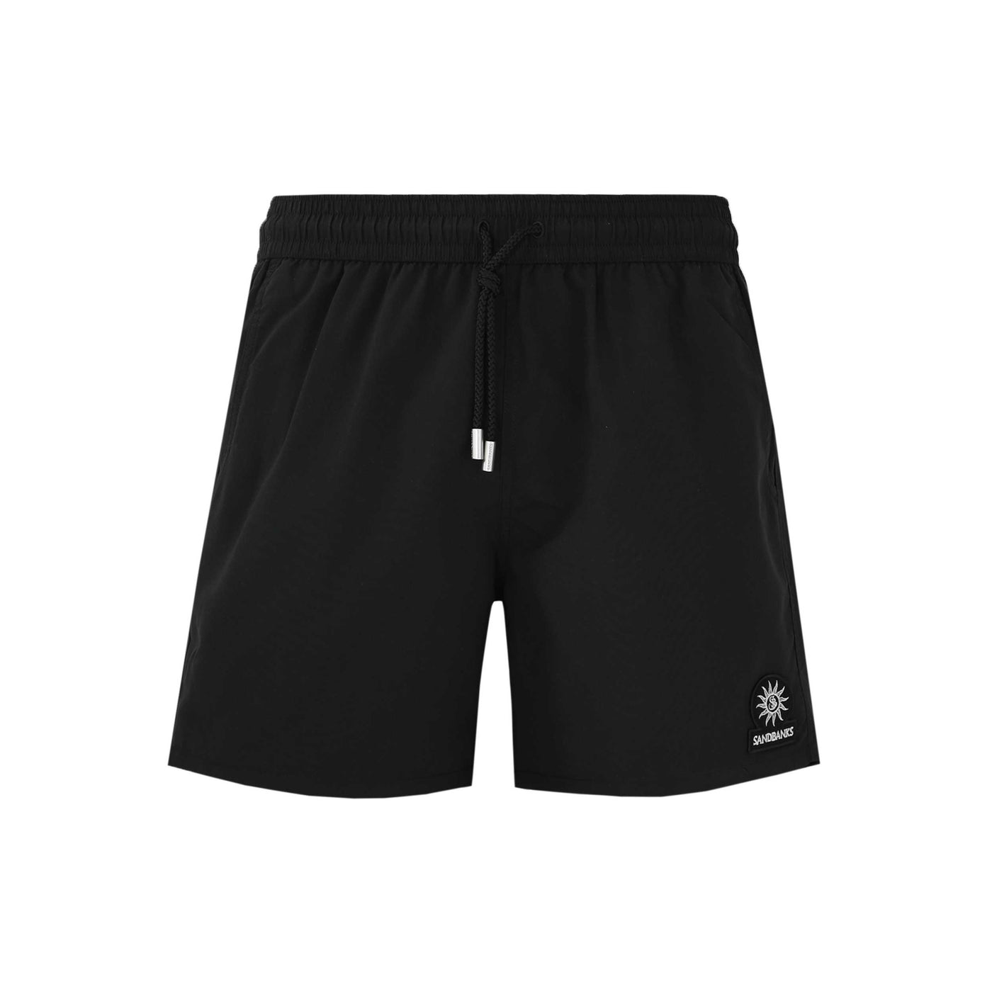 Sandbanks Badge Logo Swim Shorts in Black