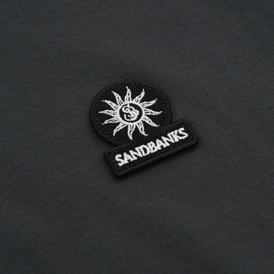 Sandbanks Badge Logo T Shirt in Anthracite Logo