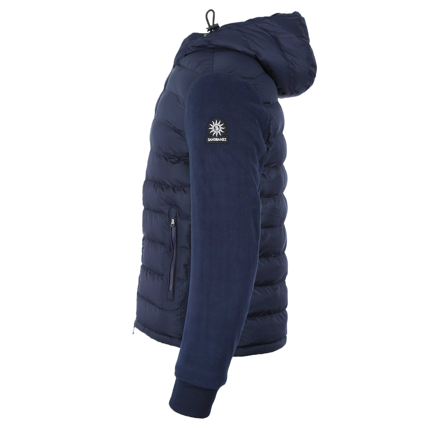 Sandbanks Polartec Hybrid Jacket in Navy Side