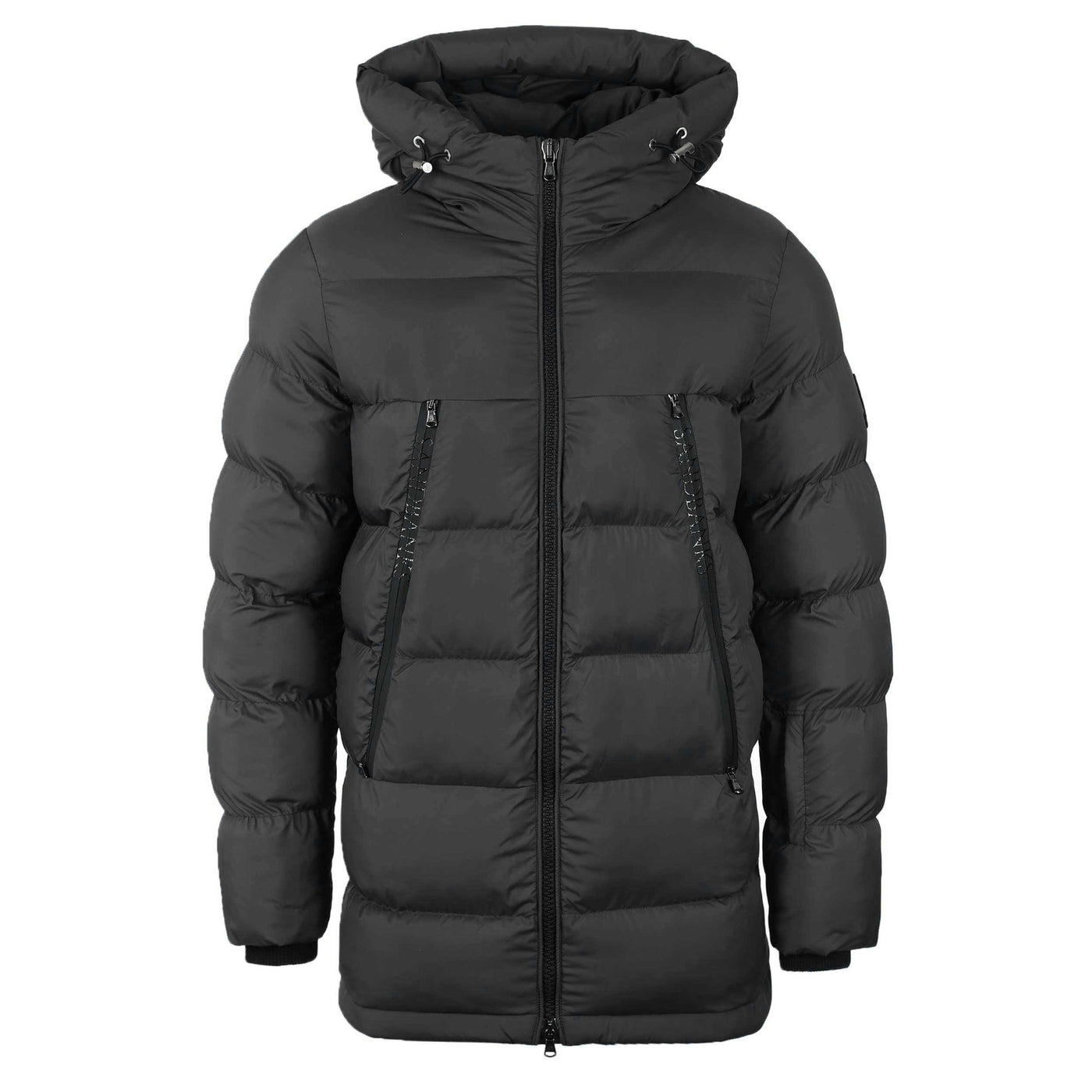 Sandbanks Ravine Mid Puffer Jacket in Black