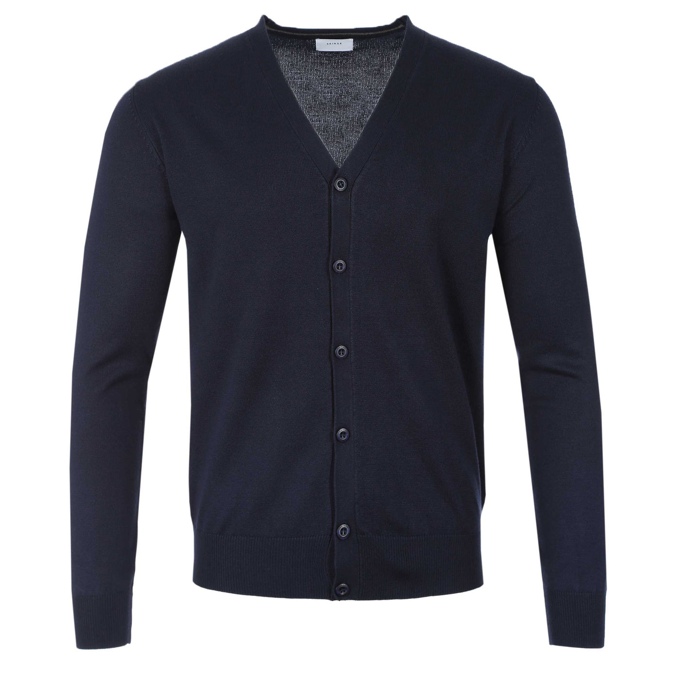 Seinse Button Cardigan in Navy