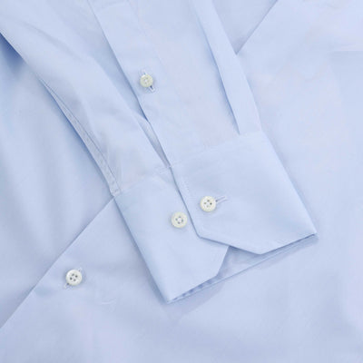 Stenstroms Slimline Shirt in Sky Blue Cuff