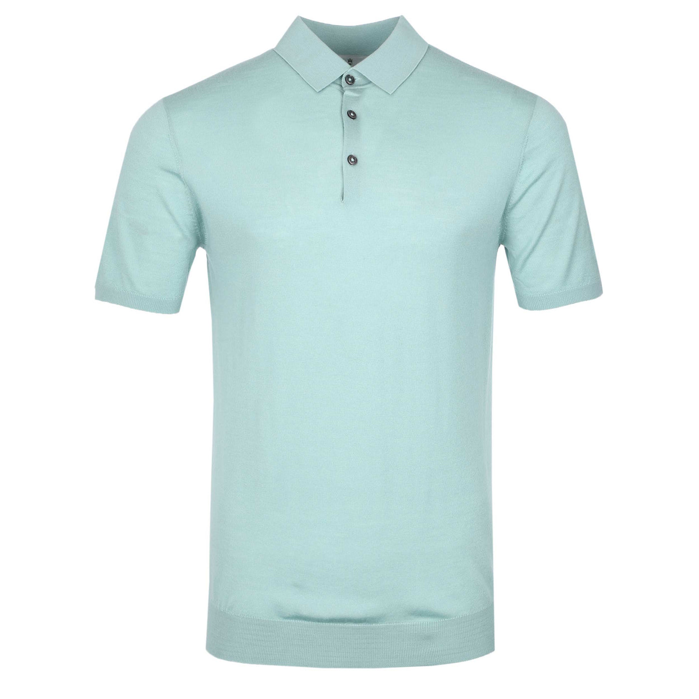 Thomas Maine 3 Button Knit Polo Shirt in Mint