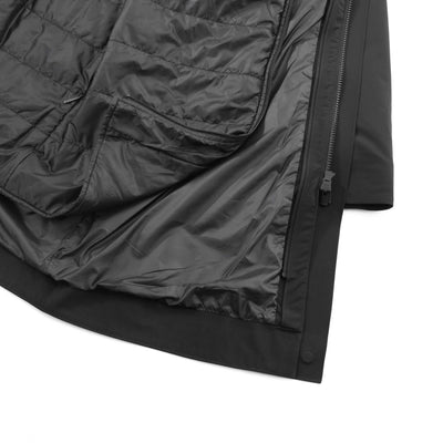 UBR Black Storm Coat in Black