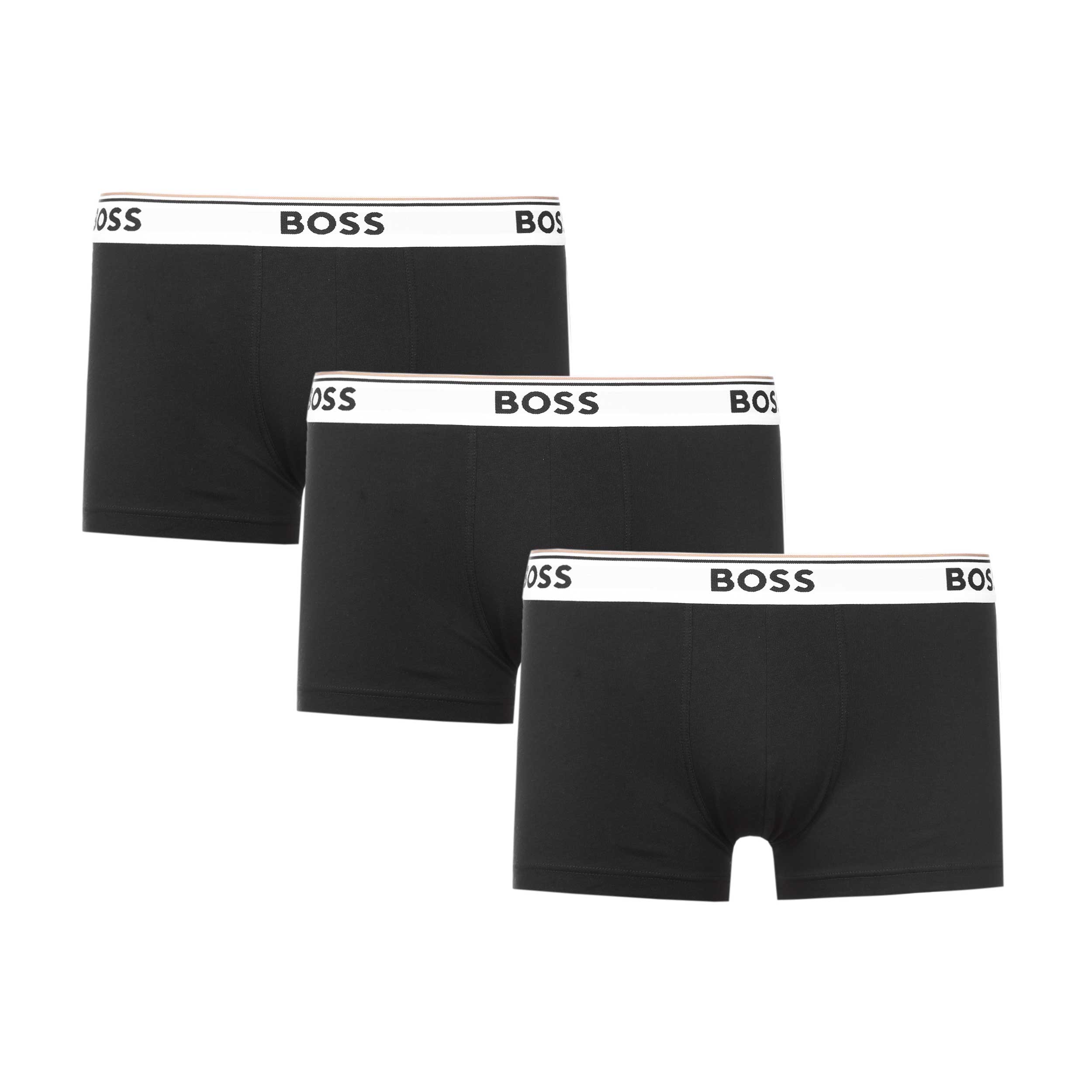 BOSS Trunk 3P Power Underwear in Black with White Band | BOSS | Norton ...