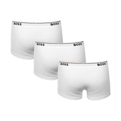 BOSS Trunk 3P Power Underwear in White Back