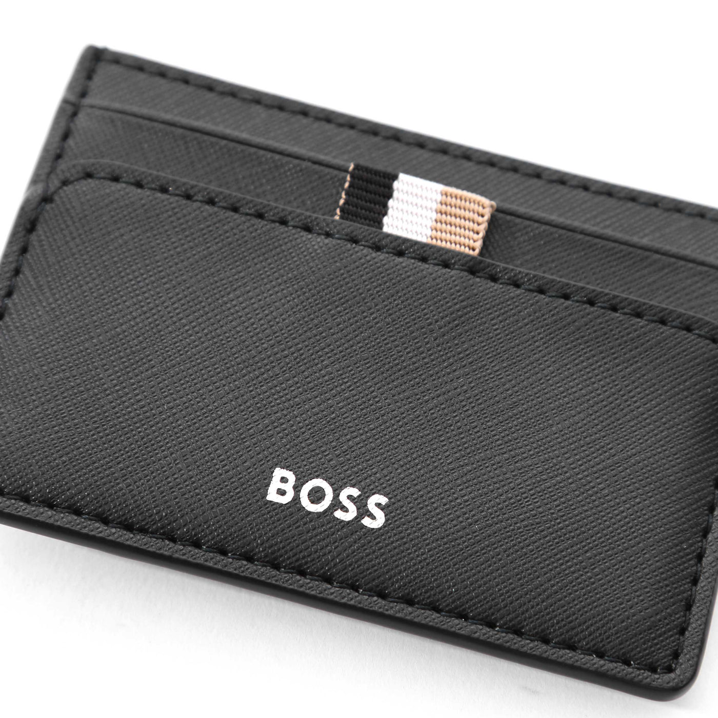 HUGO BOSS Zair Money Clip Card Holder, Black