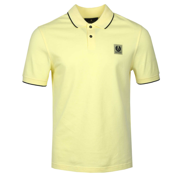 Belstaff Tipped Polo Shirt in Lemon Yellow Belstaff Norton Barrie