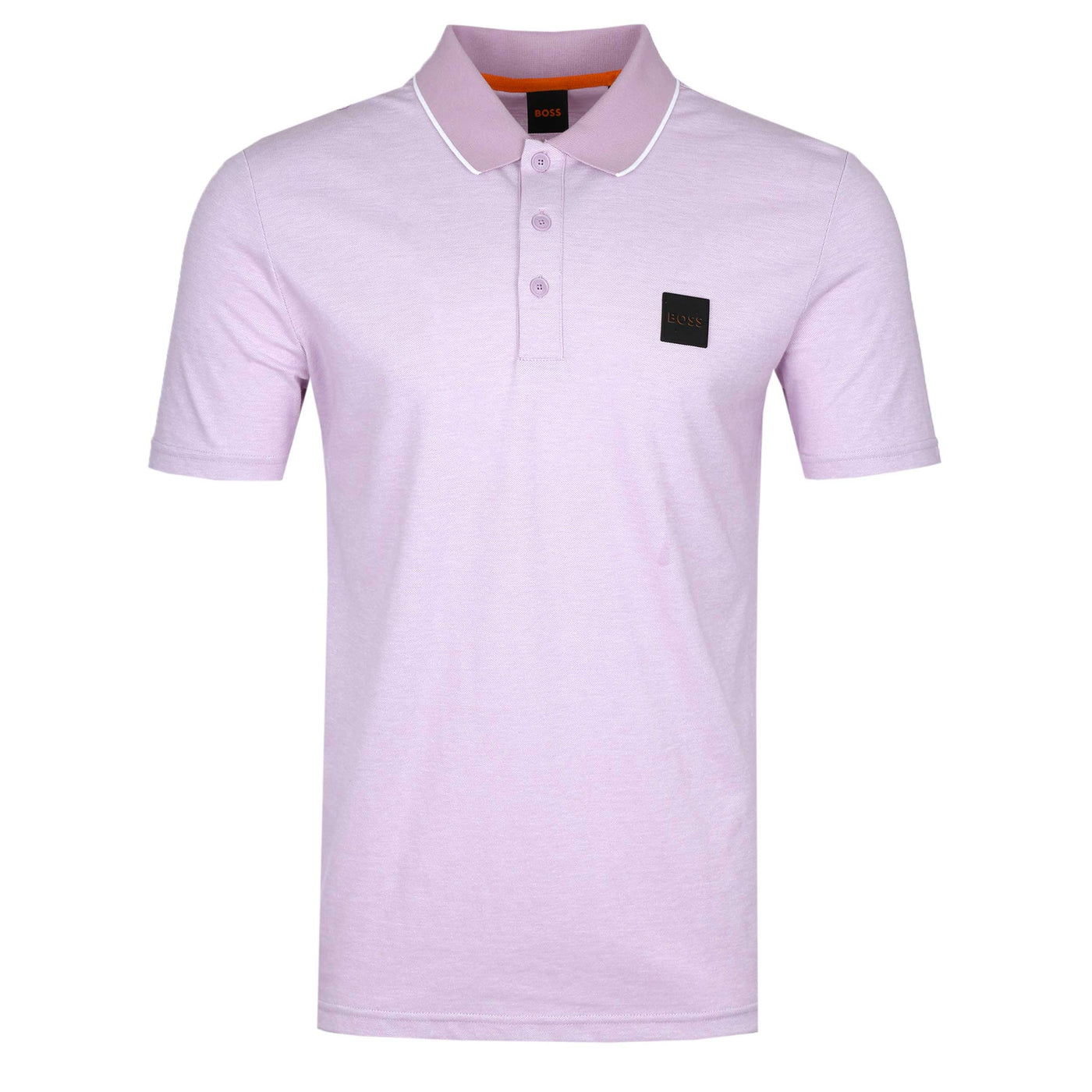 BOSS PeOxford Polo Shirt in Pastel Purple