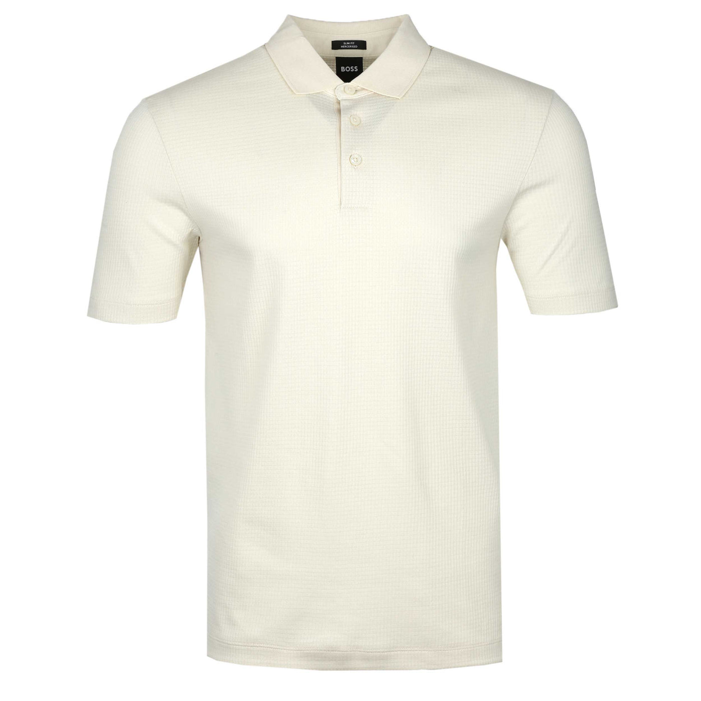 BOSS Pitton 31 Polo Shirt in Cream