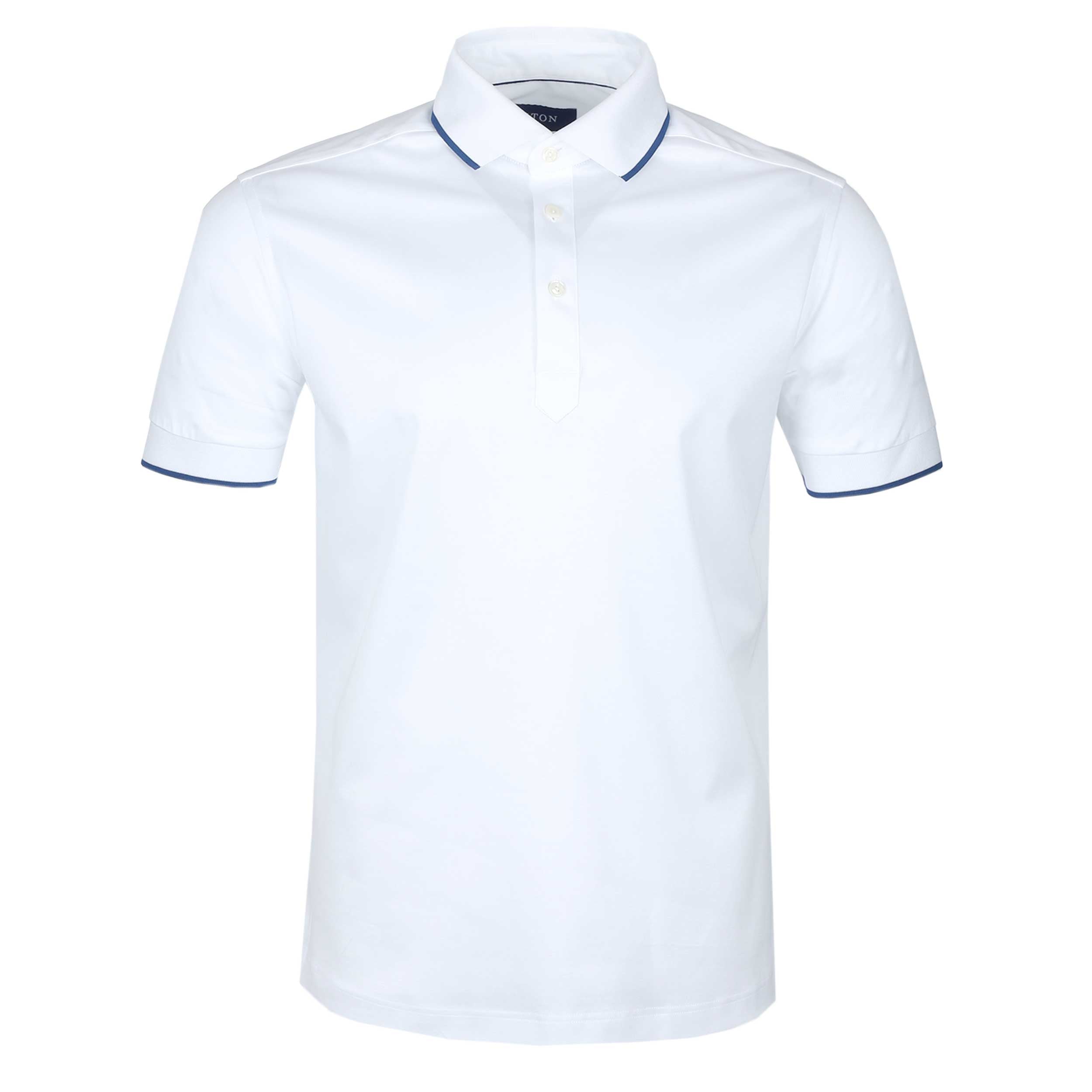 Eton Filo Di Scozia Polo Shirt in White | Eton | Norton Barrie