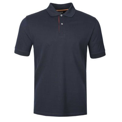 Paul Smith Stripe Placket Polo Shirt in Navy