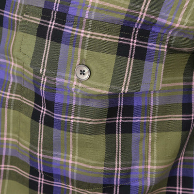 Paul Smith Check Shirt in Khaki Chest Pocket