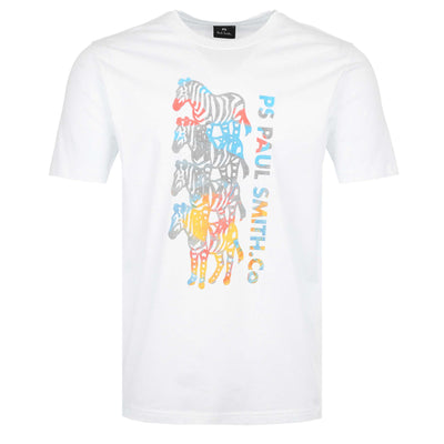 Paul Smith Four Zebras T Shirt in White