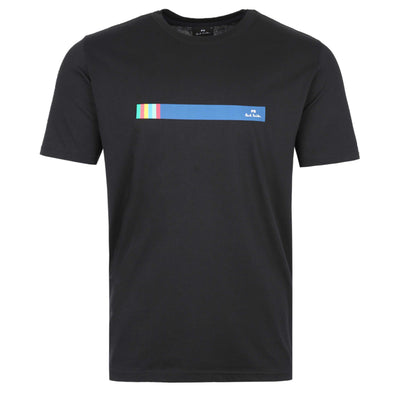 Paul Smith Stripe T Shirt in Black