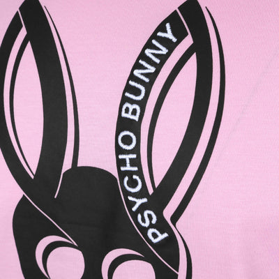 Psycho Bunny Serge Graphic T Shirt in Pure Pink