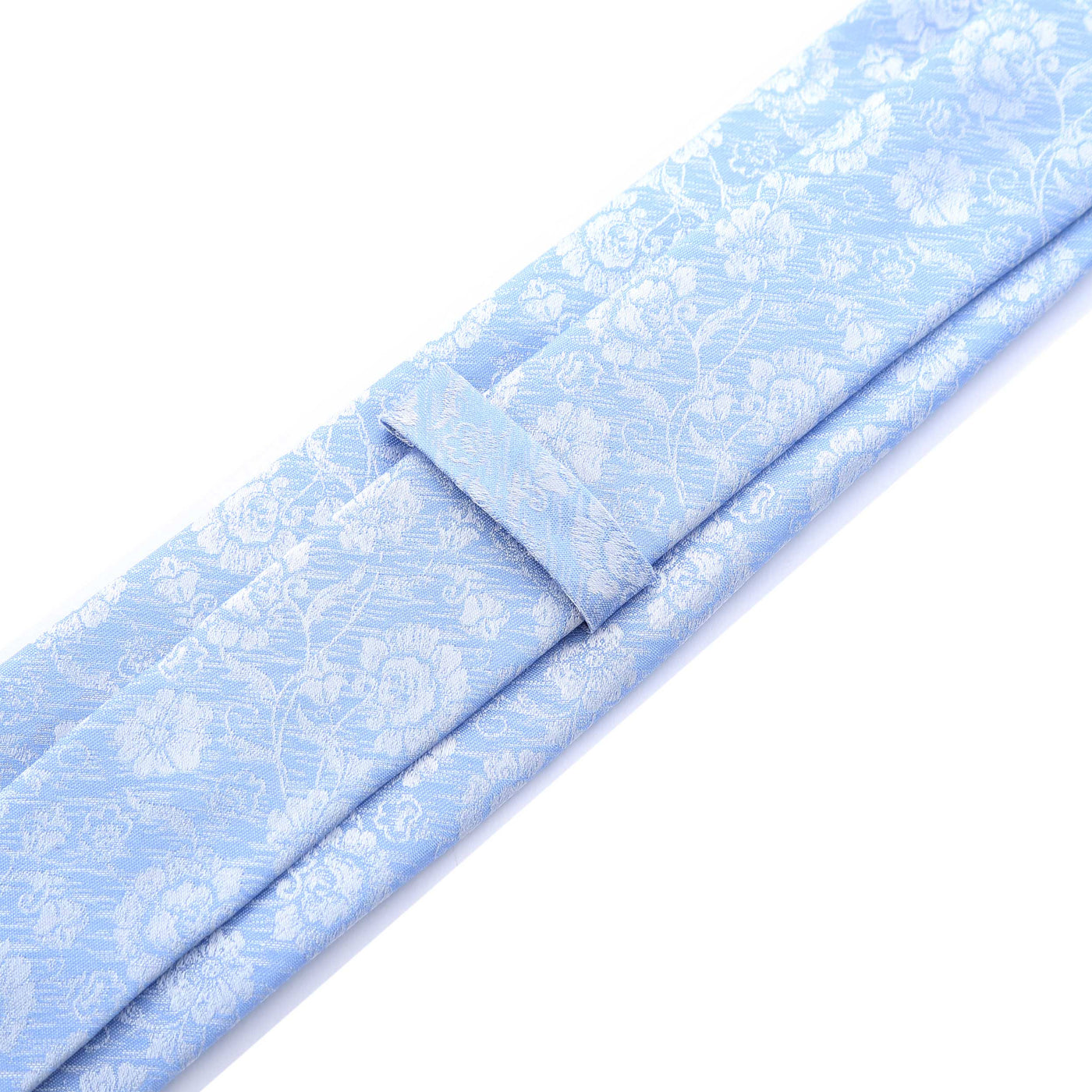 Remus Uomo Brushed Tie & Hank Set in Sky Blue Back