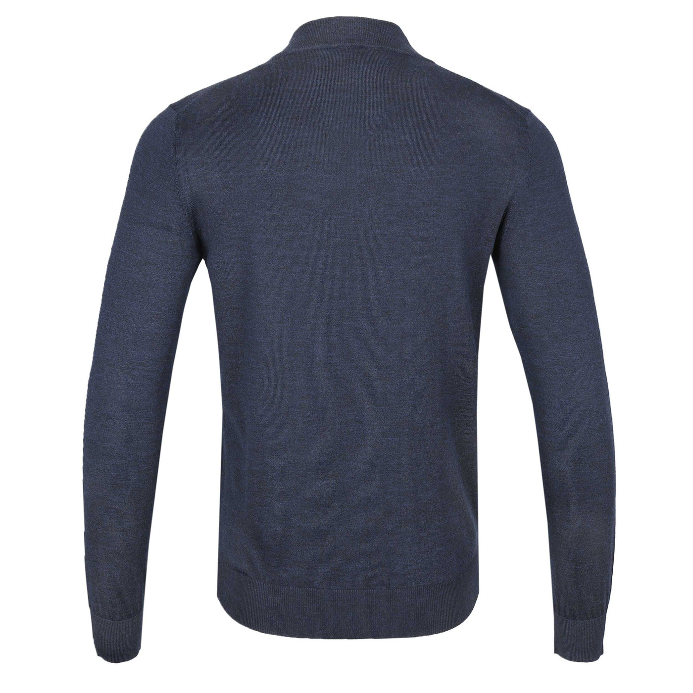 Thomas Maine 1/4 Zip Knitwear in Navy Back