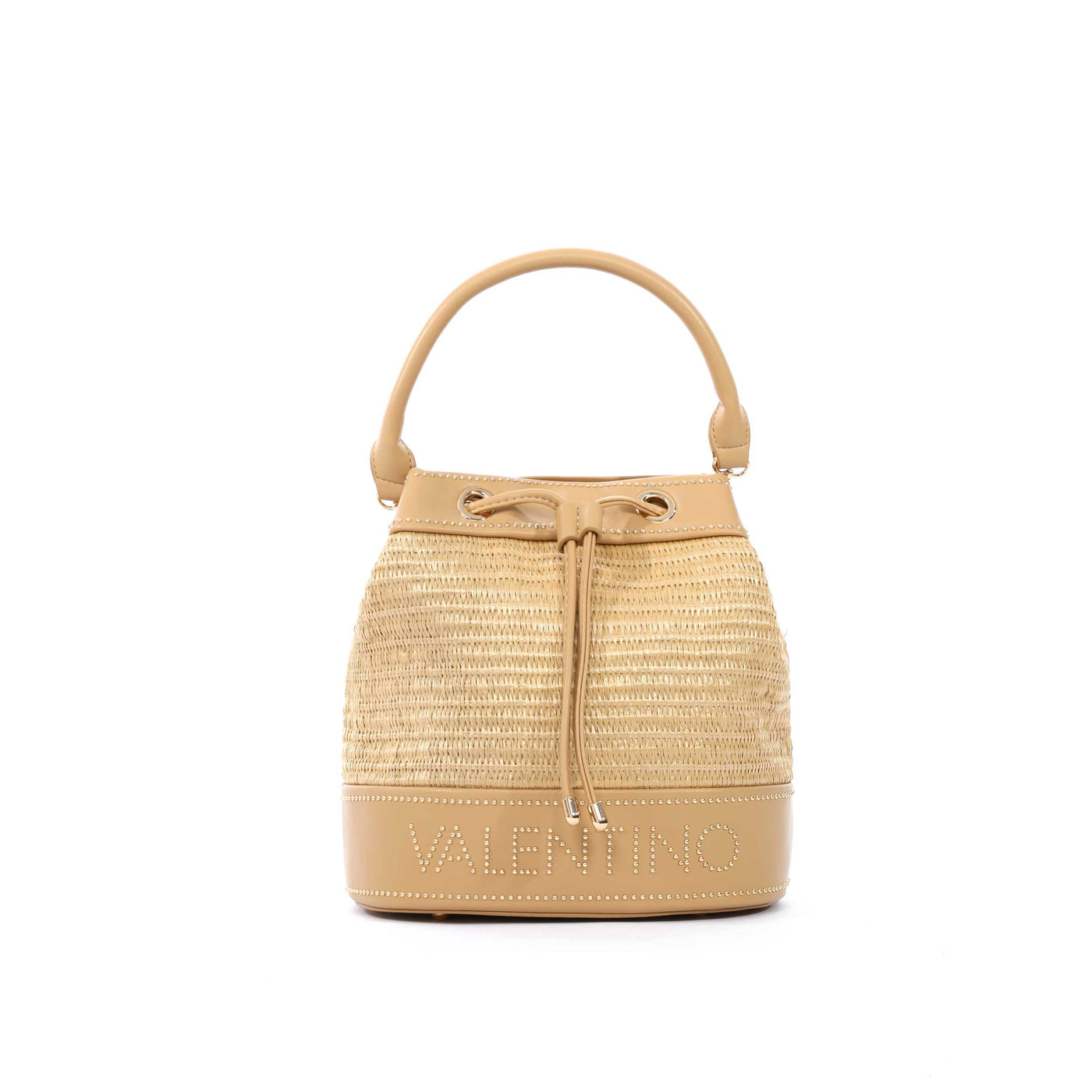 Valentino Bags Float Ladies Bucket Bag in Natural