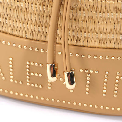 Valentino Bags Float Ladies Bucket Bag in Natural Toggles